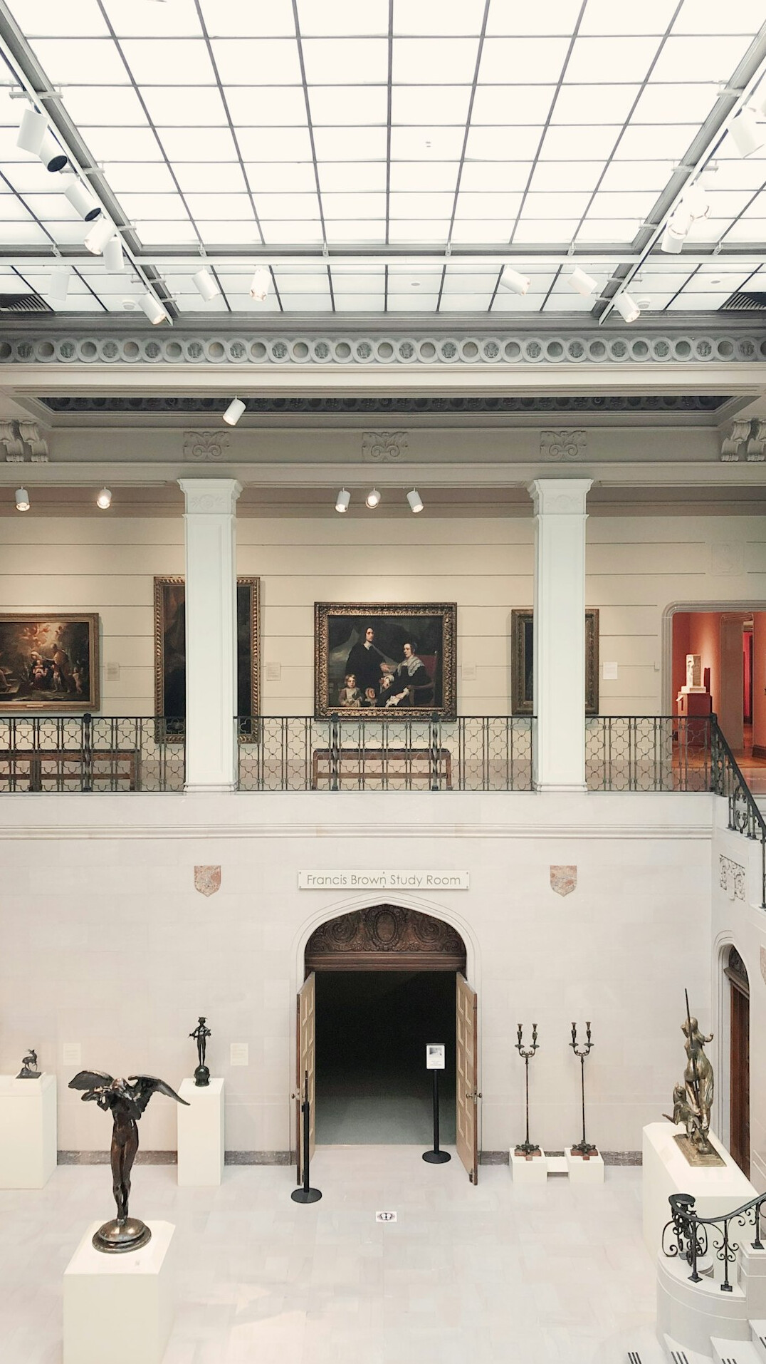 Interior of an art museum gallery